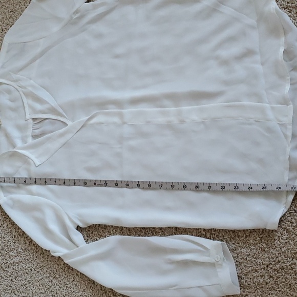 PLEIONE Flowy White Blouse Top Shirt Nordstrom - Picture 7 of 8